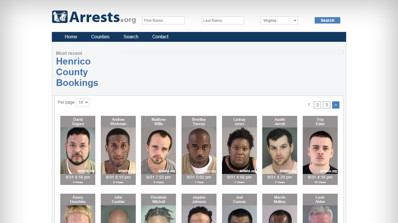 Henrico County Arrests and Inmate Search